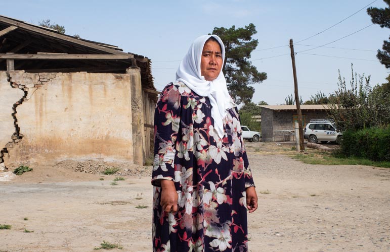 a woman in tajikistan