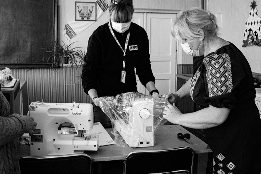 producing reusable masks with the new machines