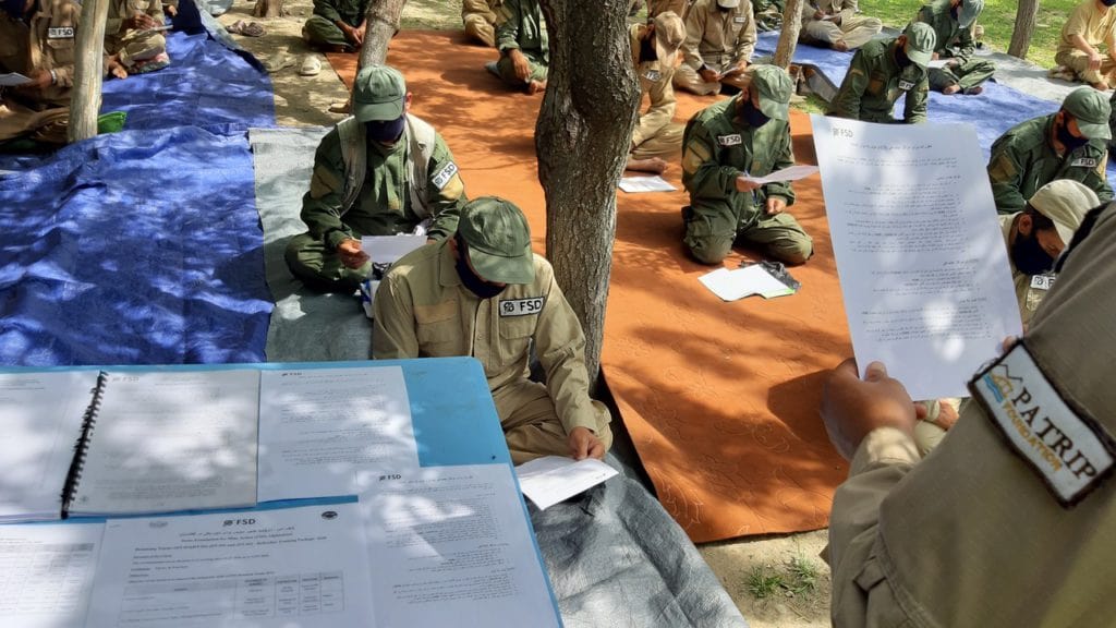FSD in action with documents in Afghanistan