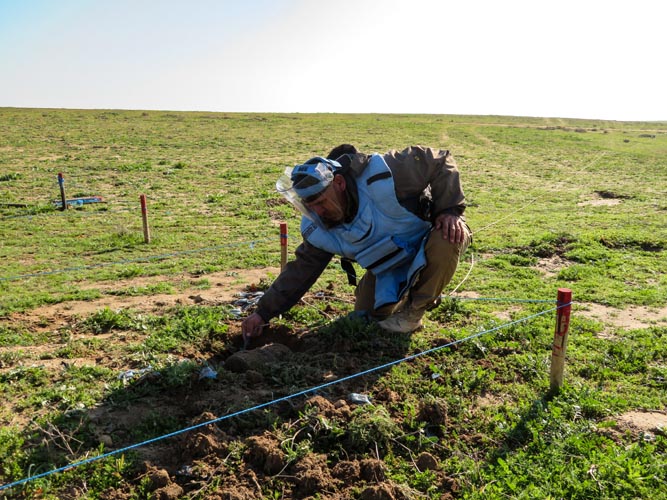 Mine clearance, key to the resumption of agriculture