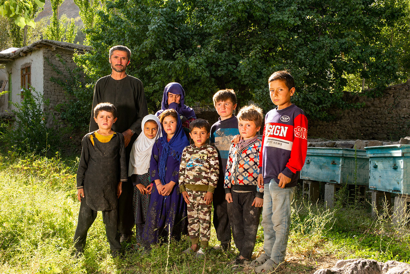 une famille en Afghanistan