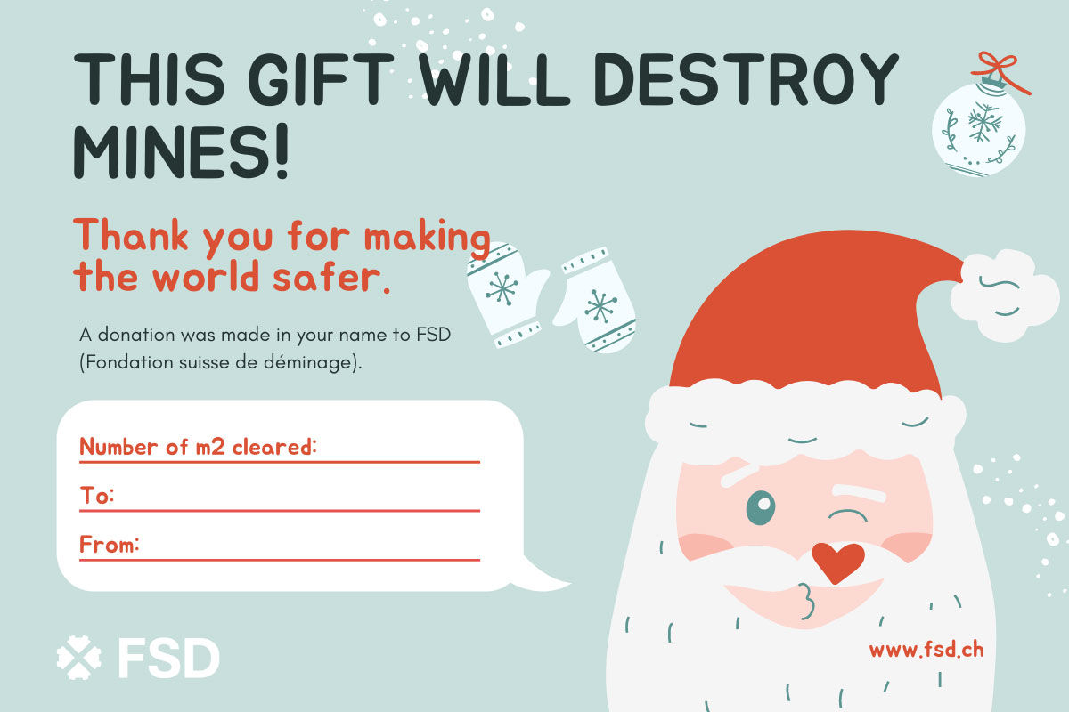a gift card that destroys mines with FSD