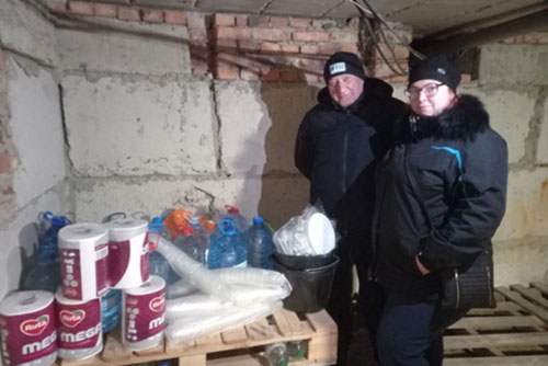 Our team helped to organize a bomb shelter for the citizens not far from a local kindergarten in Kramatorsk