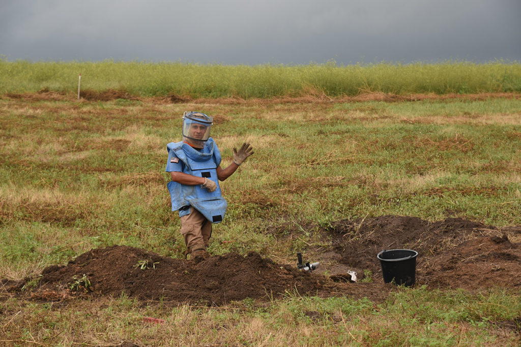 Did you know A deminer cannot work when a person is within 50 metres. (Ukraine, 2021)