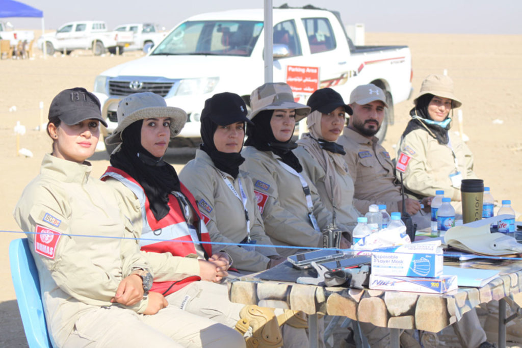 Female demining team, Iraq