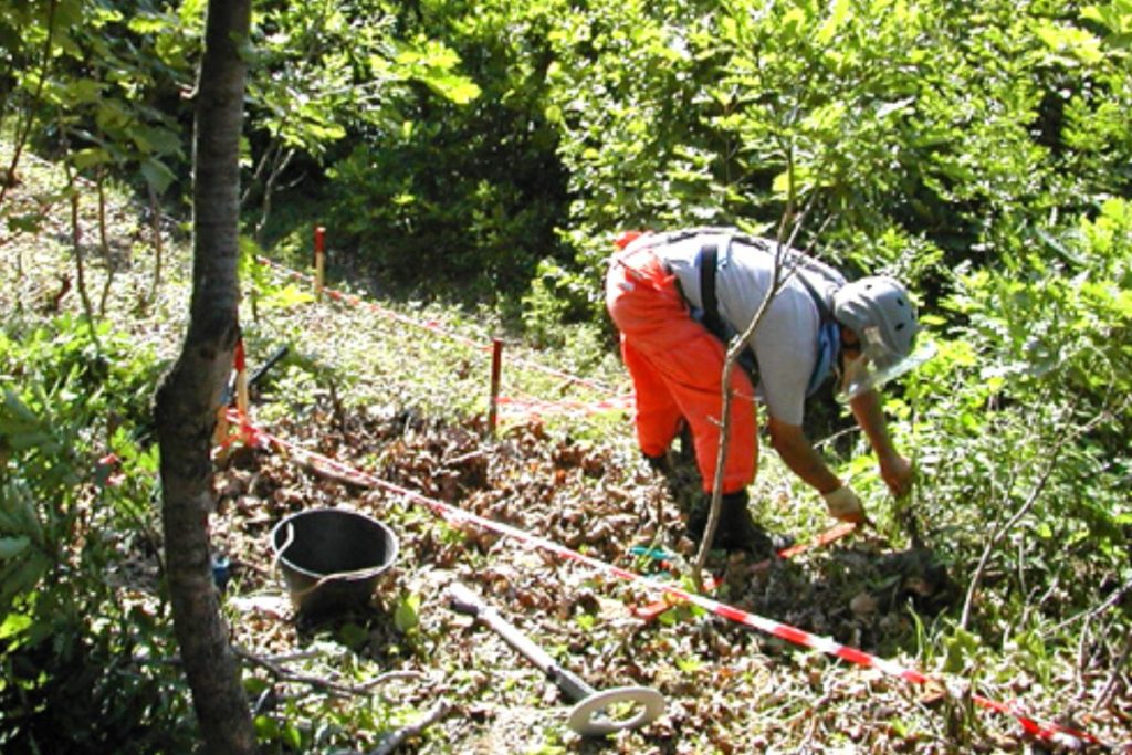 FSD deminer in Albania