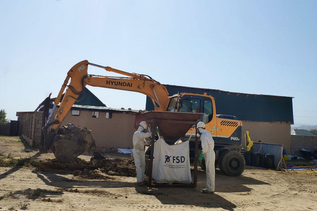 FSD excavator in Tajikistan