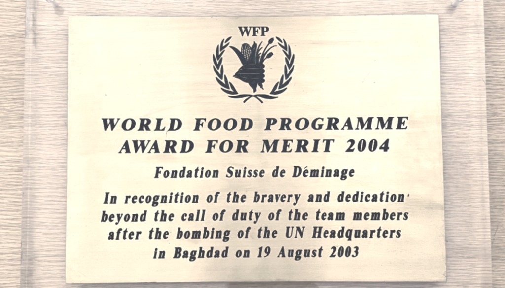 Award-for-Merit-received-by-FSD-from-WFP-in-2004