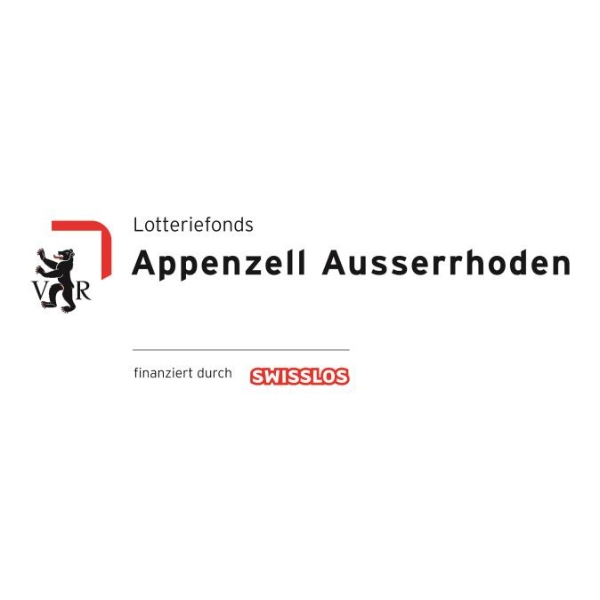 Logo des Lotteriefonds Appenzell Ausserrhoden finanziert durch Swisslos