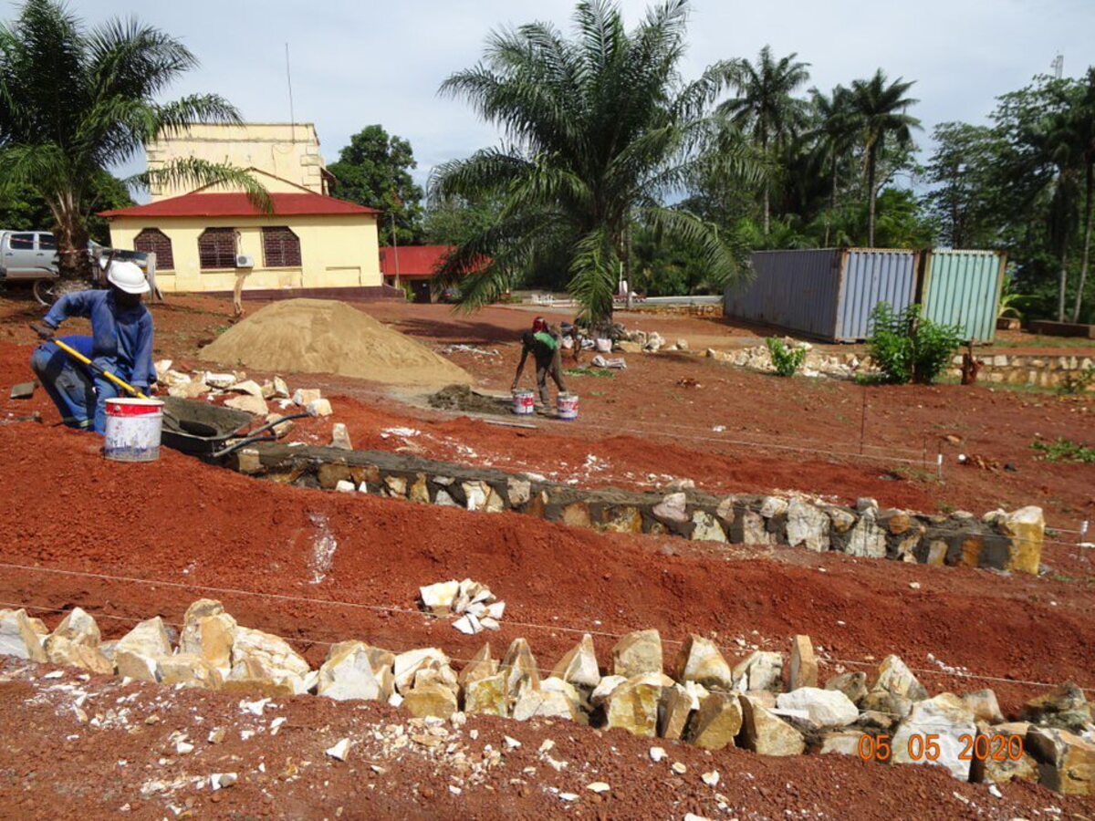A construction site led by the FSD in the Central African Republic