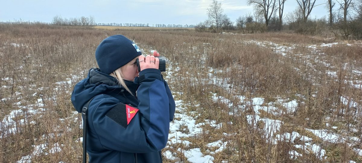 NTS with binoculars in ukraine