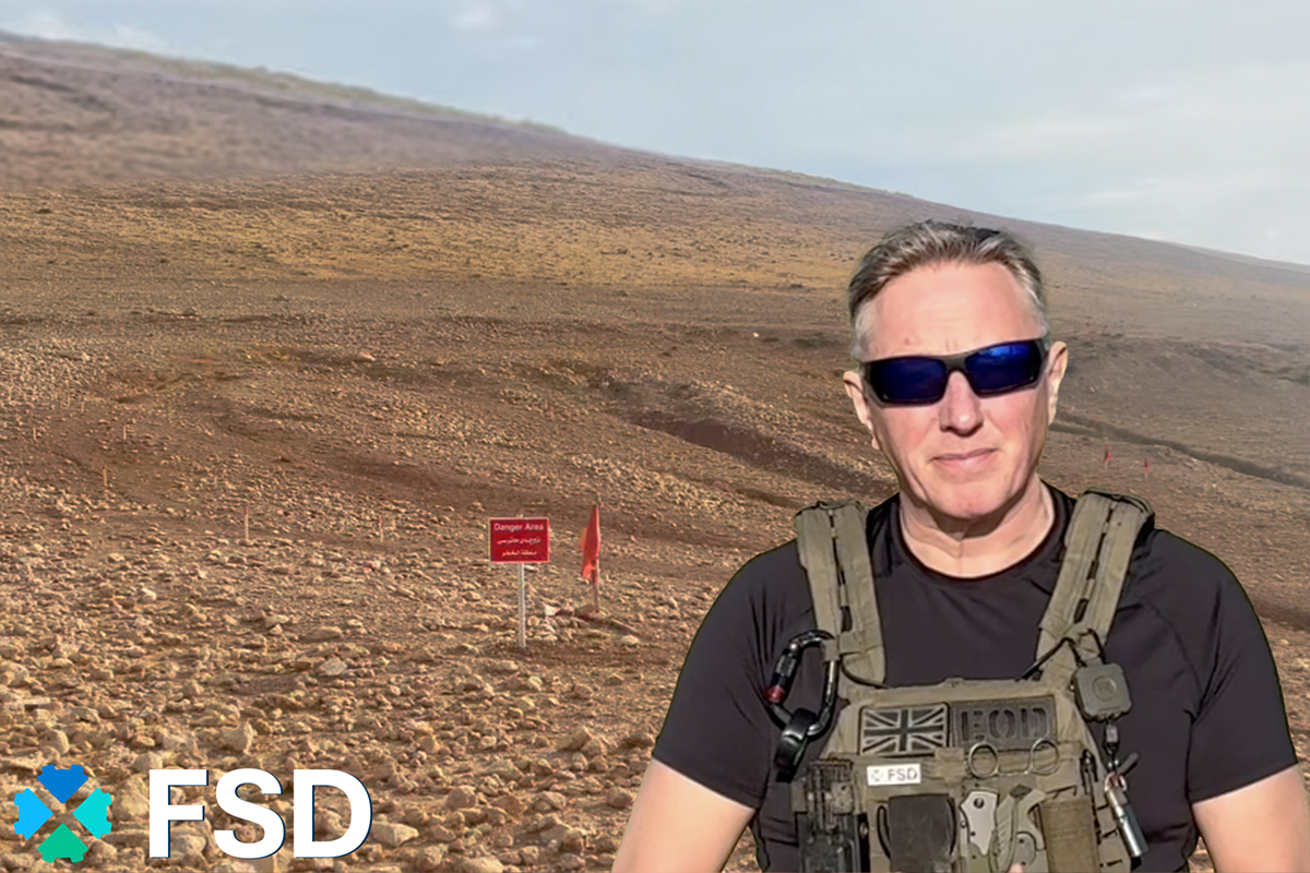 Minenräumung in den Bergen von Mosul