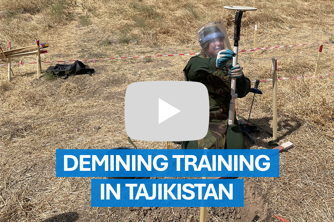 Local recruit participating in basic training near Dushanbe Tajikistan